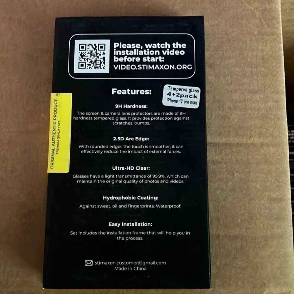 Stimaxon ScreenProtector Camera Lens for iPhone 12 Pro Max 6.7”